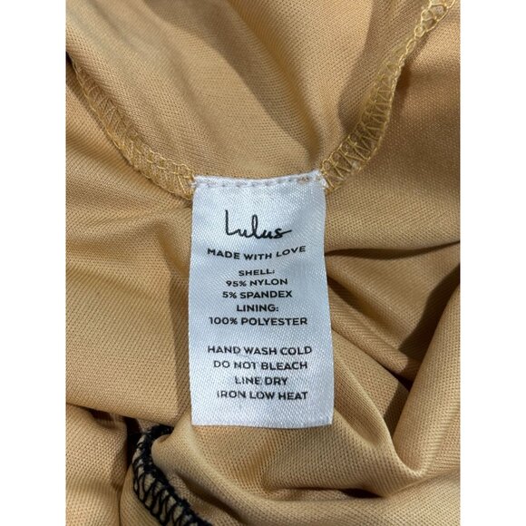 Black Mesh Ruched One-Shoulder Midi Dress By Lulus Size L - Picture 8 of 9